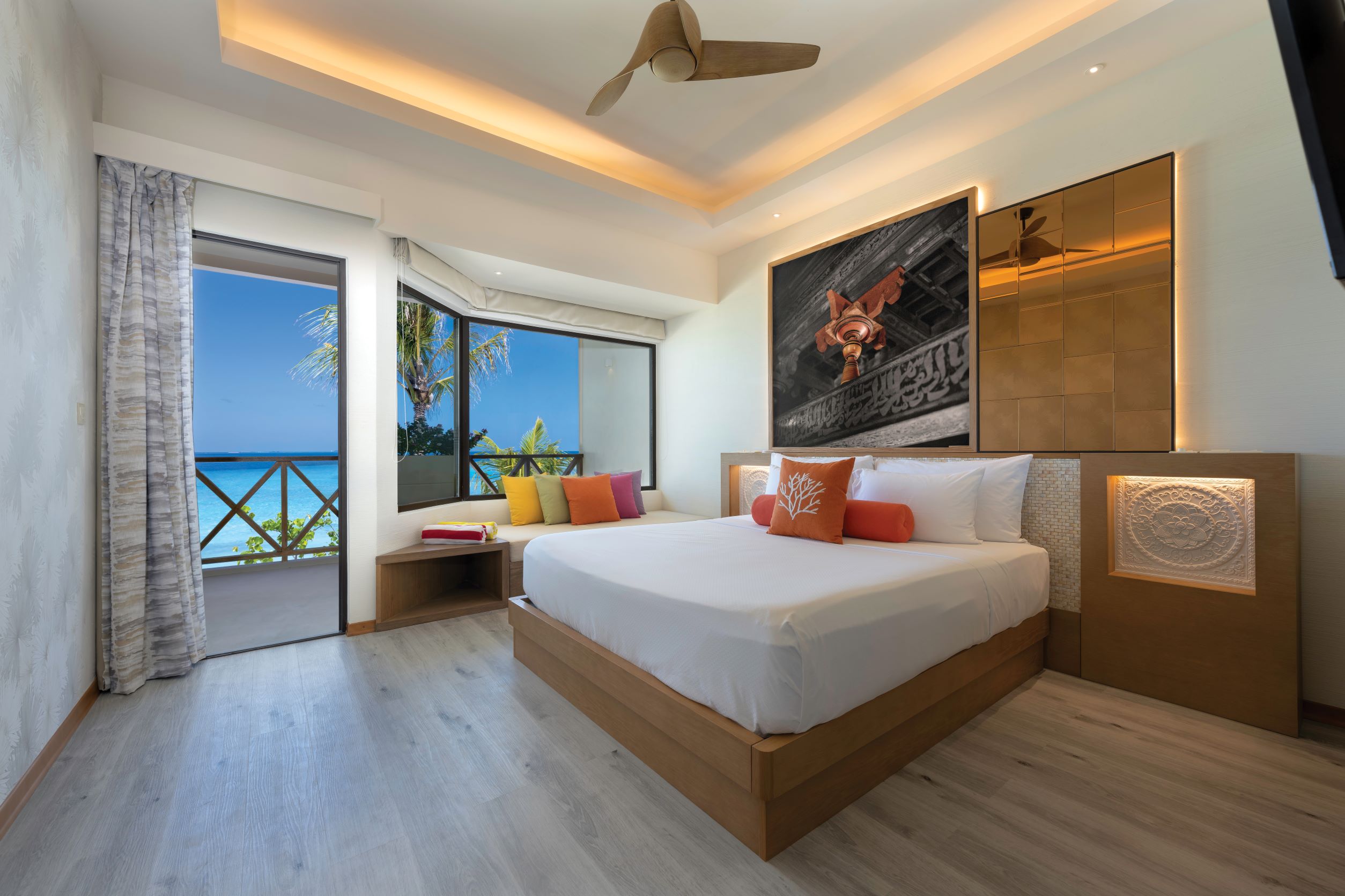 OBLU XPERIENCE AILAFUSHI - OCEAN VIEW FAMILY ROOM - BEDROOM WITH VIEW